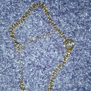 Gold and black choker